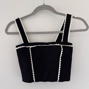 Sandro knit crop top size 1